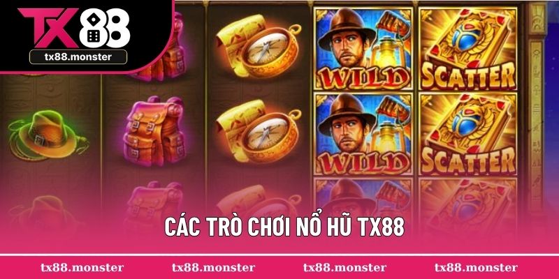 Chơi nổ hũ TX88 với các tựa game đa dạng