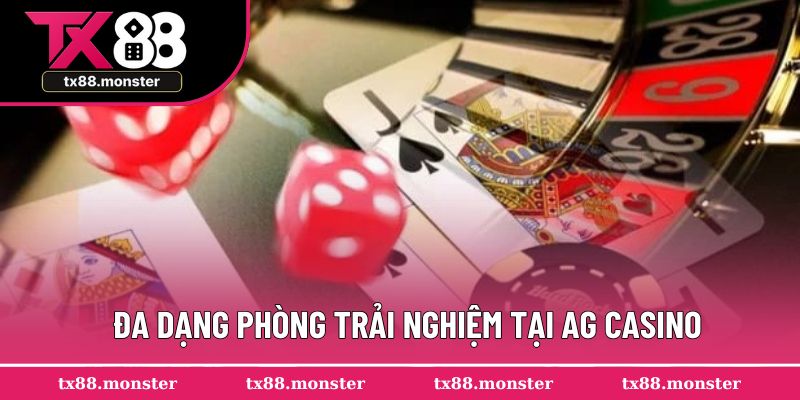 Đa dạng phòng trải nghiệm tại AG Casino